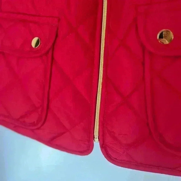 St. John’s Bay Red Quilted Puffer Vest – Women’s Size M - Picture 8 of 11